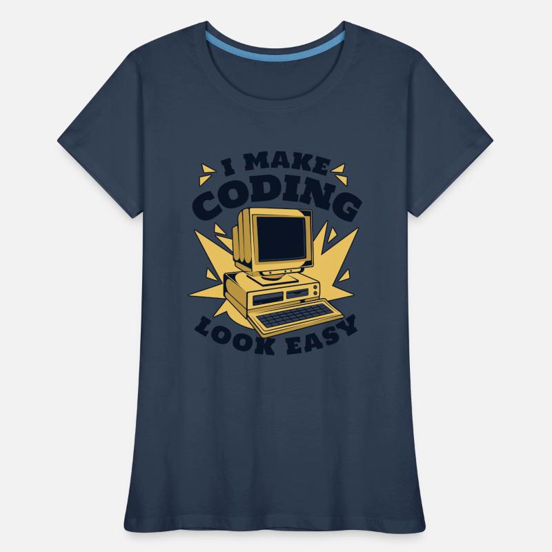 Je rends le codage facile Developer Coder T-shirt bio Premium Femme