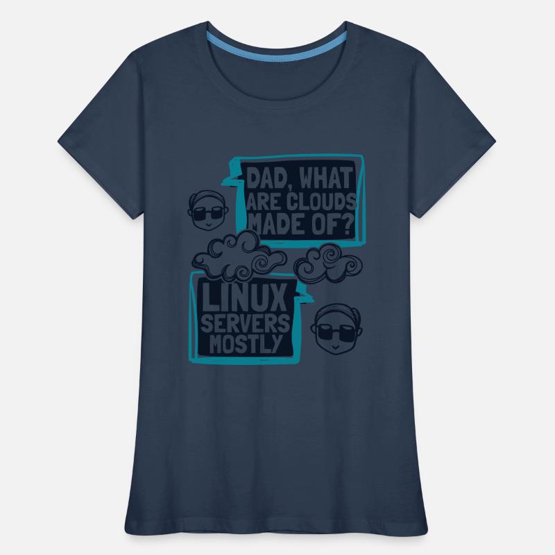 Papa quels sont les clouds faits de Developer Coder T-shirt bio Premium Femme