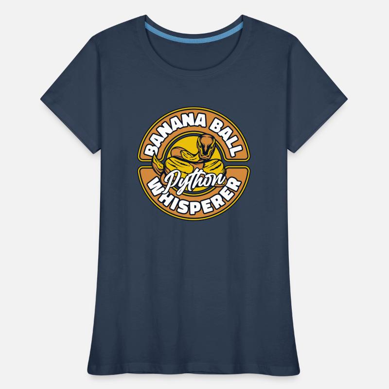 Boule de banane Python Chuchoter Python Boule de banane T-shirt bio Premium Femme