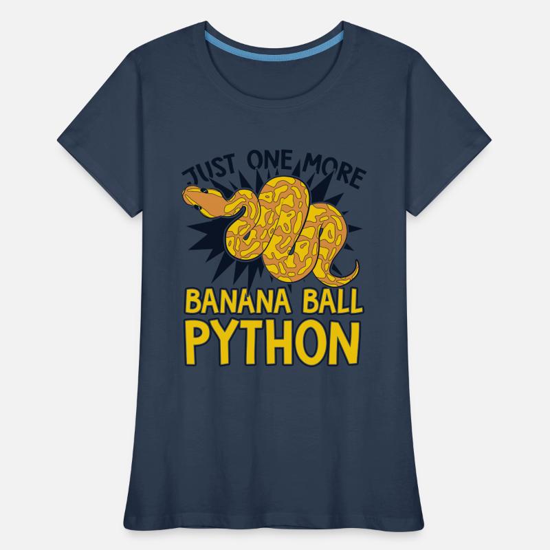Just One More Snake Python Banana Ball Python Women's Premium Organic T-Shirt