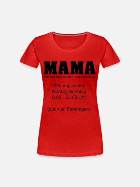 Mama Beruf 24/7 Service Tag und Nacht 1c - Frauen Premium Bio T-Shirt - Navy