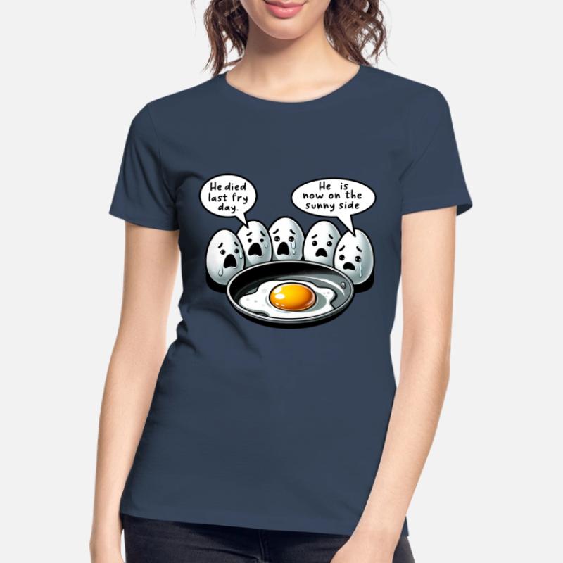 Eggs Fried Egg Easter Meme Women's Premium Organic T-Shirt