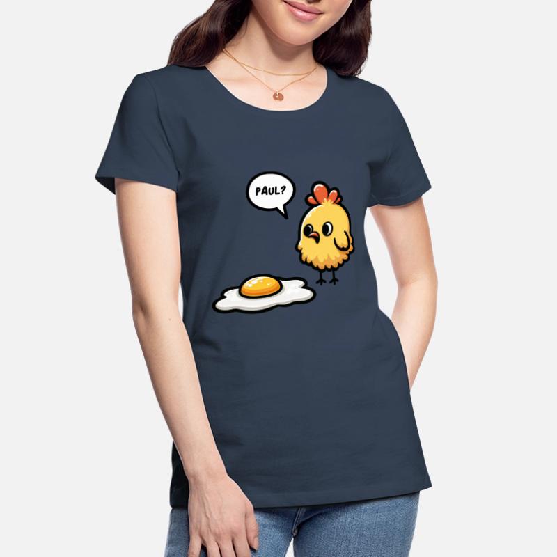 Eggs Fried Egg Easter Meme Women's Premium Organic T-Shirt