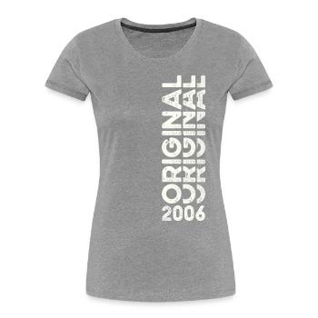17th Birthday Man Woman Original Vintage 2006 - Women's Premium Organic T-Shirt - navy - Front - Mia (176cm)