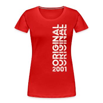 22nd Birthday Man Woman Original Vintage 2001 - Women's Premium Organic T-Shirt -  - Front - Mia (176cm)