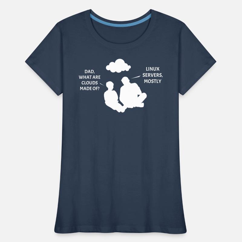 Linux Server Cloudscape Women's Premium Organic T-Shirt