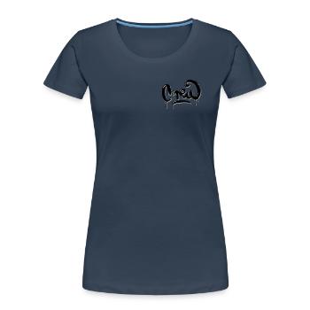 Crew - Women's Premium Organic T-Shirt - navy - Front - Mia (176cm)
