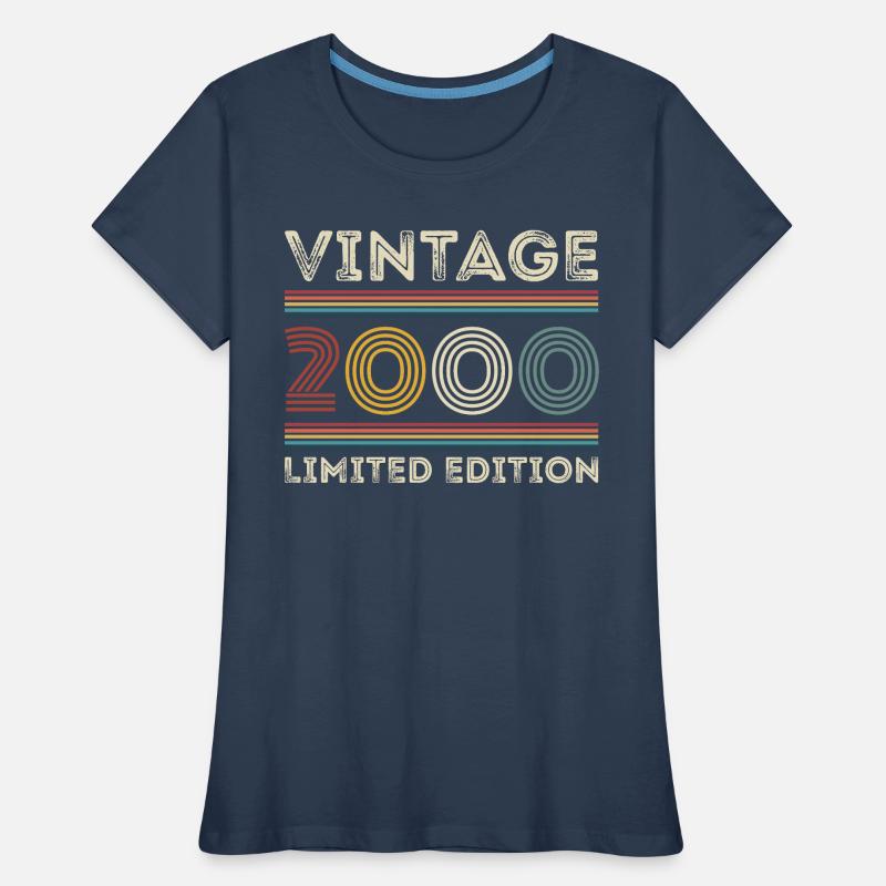 2000 Geburtstag 2000 Retro 2000 Geschenk 2000 Frauen Premium Bio T-Shirt