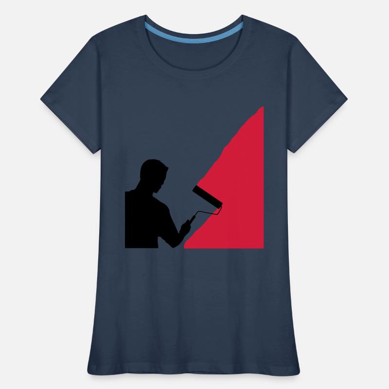 Painter and painter - vector Women's Premium Organic T-Shirt