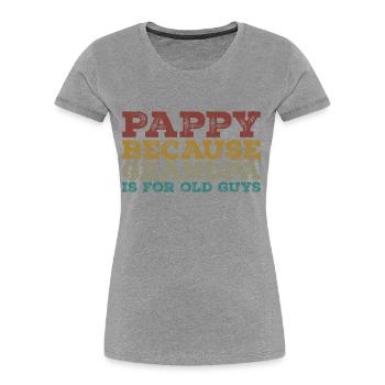 Pappy because grandpa is for old guys - Women's Premium Organic T-Shirt - navy - Front - Mia (176cm)
