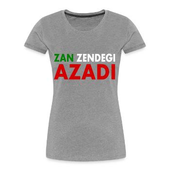 women life freedom Zan zendegi azadi - Frauen Premium Bio T-Shirt - Navy - Vorne - Mia (176cm)