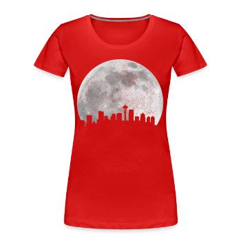 Seattle Washington Souvenir Gift - Women's Premium Organic T-Shirt - navy - Front - Mia (176cm)
