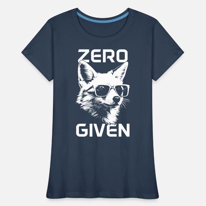 Fox Zero Fox Given Funny Women's Premium Organic T-Shirt