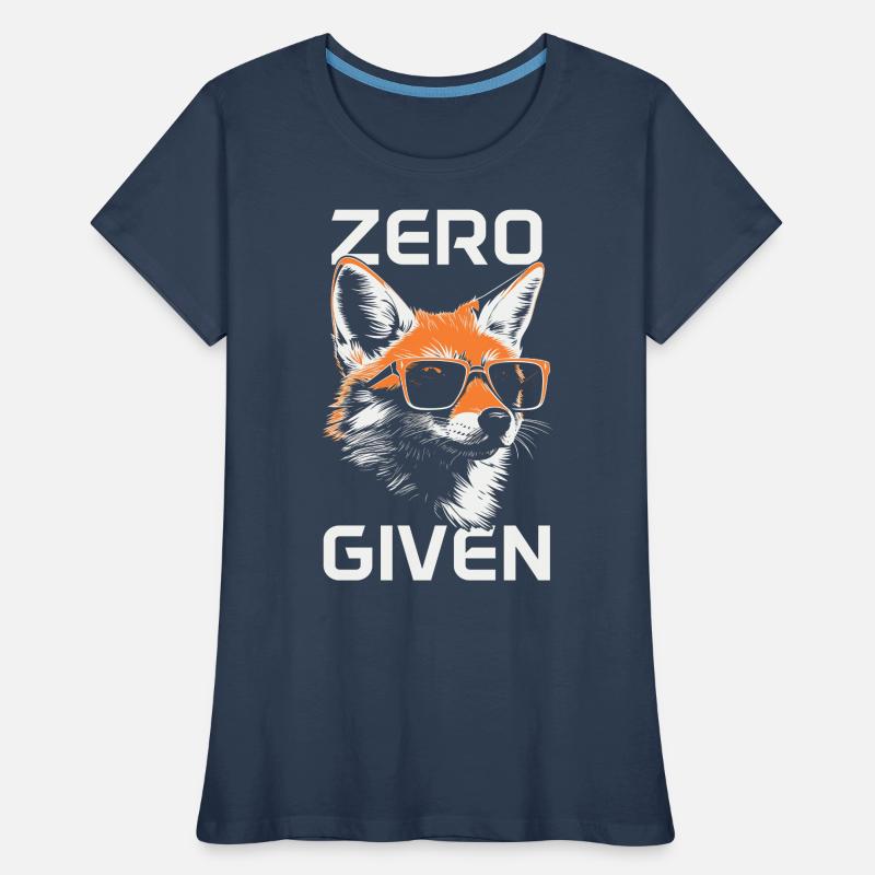Fuchs Zero Fox Given Lustig Frauen Premium Bio T-Shirt