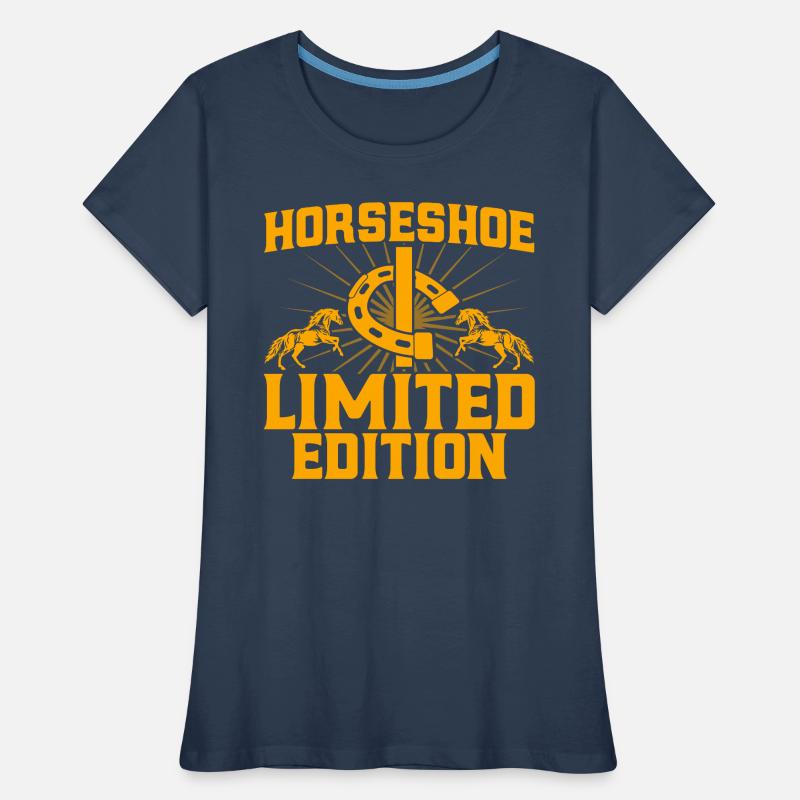Lancer de fer à cheval Jeu de lancer de fer à cheval Lancer de fer à cheval Lancer de fer à cheval T-shirt bio Premium Femme