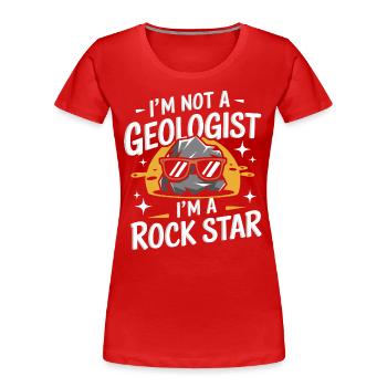 Experte für Geologie Gestein Geologe - Frauen Premium Bio T-Shirt - Navy - Vorne - Mia (176cm)