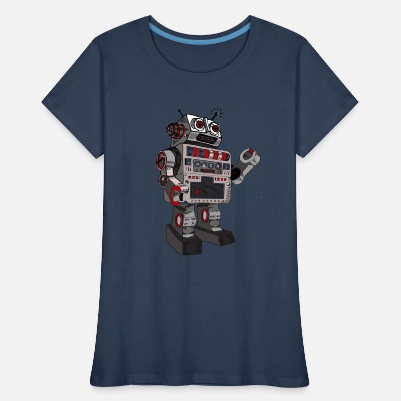 Robby Rob mr. robot scifi android jouet retro pc T-shirt bio Premium Femme