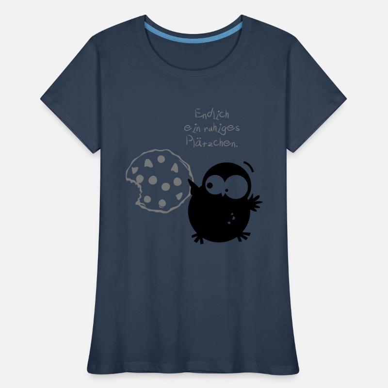 Eine Eule // Endlich ein ruhiges Plätzchen. Frauen Premium Bio T-Shirt