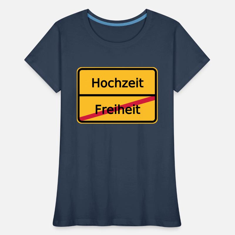 la liberté de mariage Ortsschild T-shirt bio Premium Femme