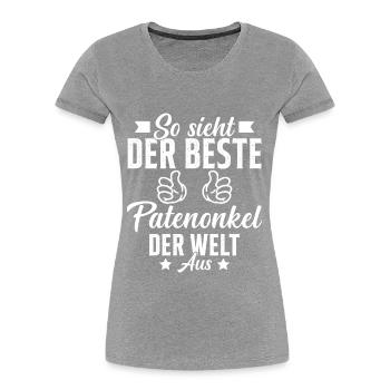 so sieht der beste patenonkel der welt aus - Frauen Premium Bio T-Shirt - Navy - Vorne - Mia (176cm)