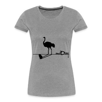 one Day, eines Tages, wenn ich groß bin - Frauen Premium Bio T-Shirt - Navy - Vorne - Mia (176cm)