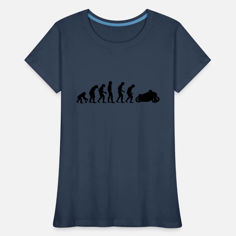 motorcycle evolution Women's Premium Organic T-Shirt