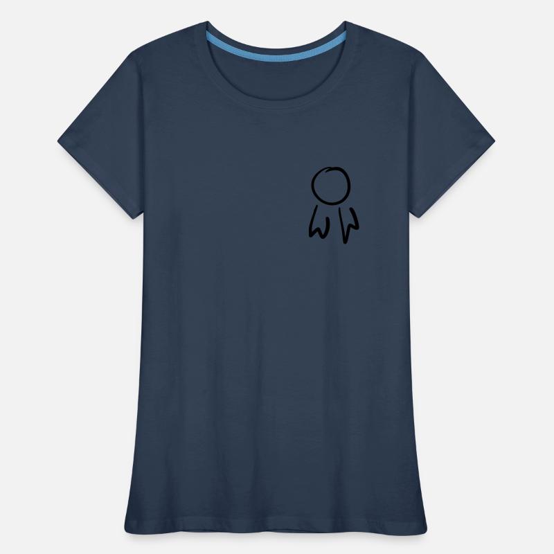 Badge carré / Modèle de commande. Griffonner. T-shirt bio Premium Femme