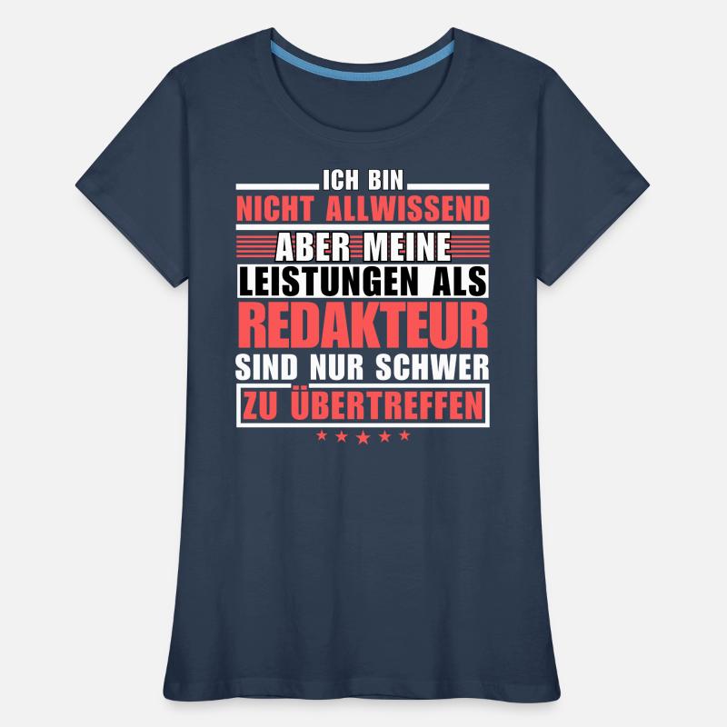 Unmatched performance as an editor Women's Premium Organic T-Shirt