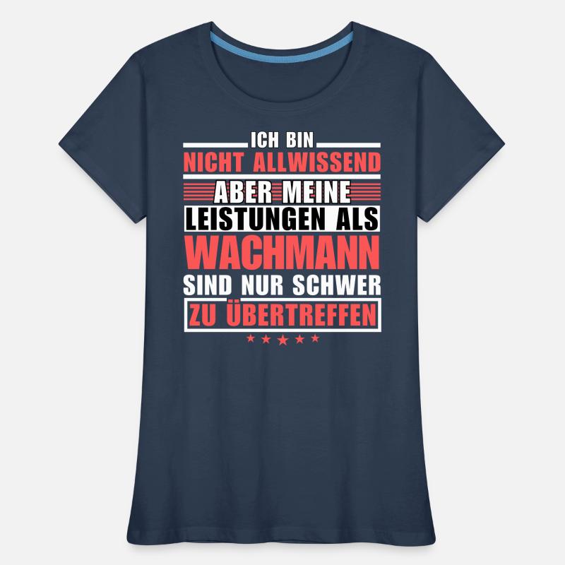 Unsurpassed performance as a security guard Women's Premium Organic T-Shirt