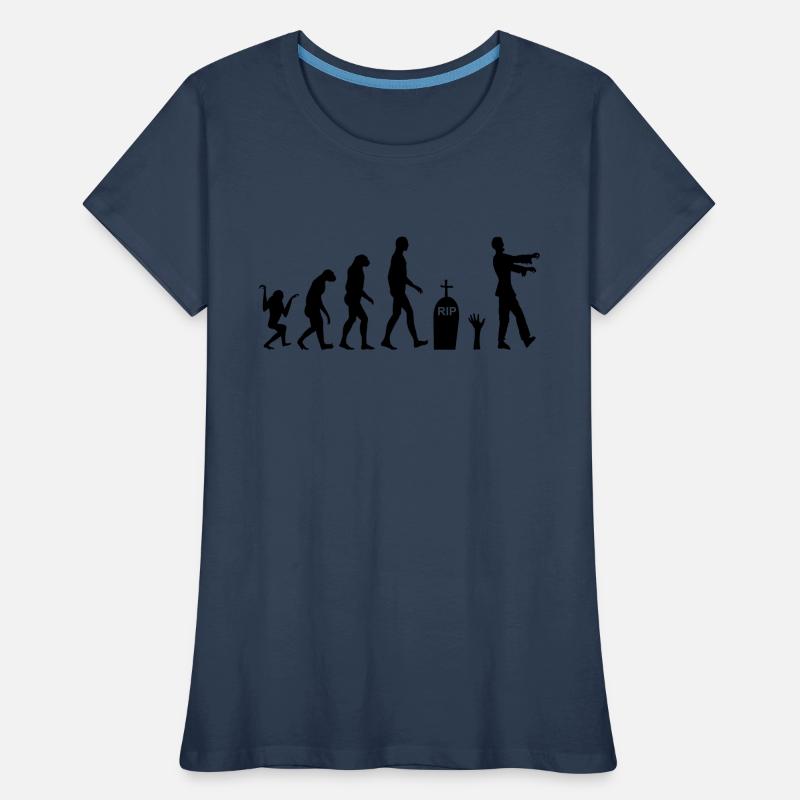 Zombie Evolution 2 Frauen Premium Bio T-Shirt