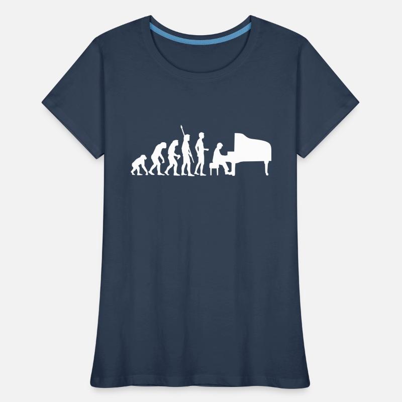 evolution_pianist T-shirt bio Premium Femme