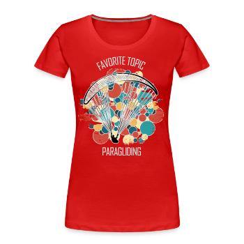 Paragliding Gleitschirm Paragleiter Paraglider - Frauen Premium Bio T-Shirt - Navy - Vorne - Mia (176cm)