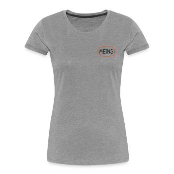 Meins! – farbig markiert - Frauen Premium Bio T-Shirt - Navy - Vorne - Mia (176cm)