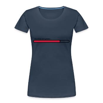 checklist - Women's Premium Organic T-Shirt - navy - Front - Mia (176cm)
