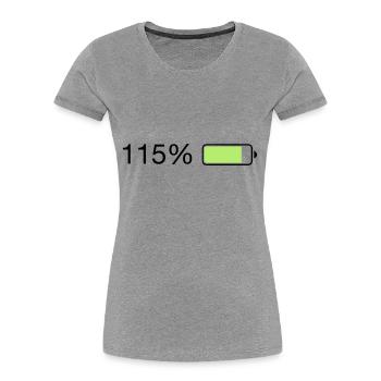 Fullenergy 115% Ladebalken - Frauen Premium Bio T-Shirt - Navy - Vorne - Mia (176cm)