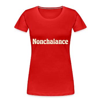 Nonchalance - Frauen Premium Bio T-Shirt - Navy - Vorne - Mia (176cm)