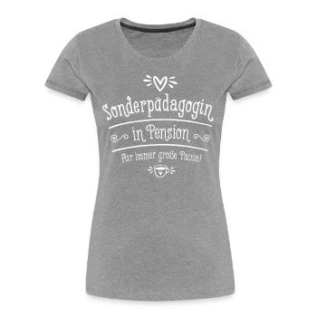 Sonderpädagogin Geschenk zur Pensionierung - Frauen Premium Bio T-Shirt - Navy - Vorne - Mia (176cm)