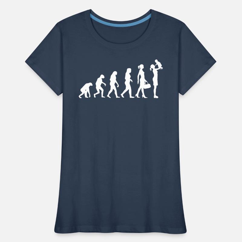 Mama Mutter Evolution - Farbwechsel möglich Frauen Premium Bio T-Shirt