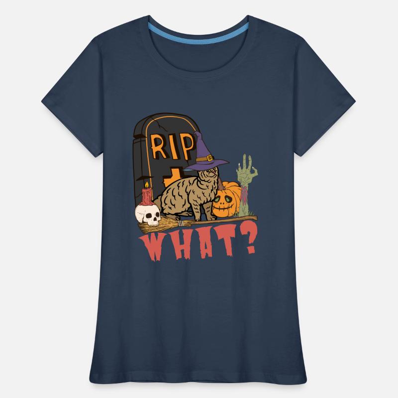Mignon et effrayant Pixiebob Chat Halloween T-shirt bio Premium Femme