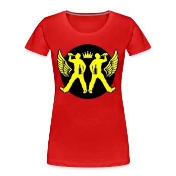 Drinking Bier Silhouette - Frauen Premium Bio T-Shirt - Navy - Vorne - Mia (176cm)