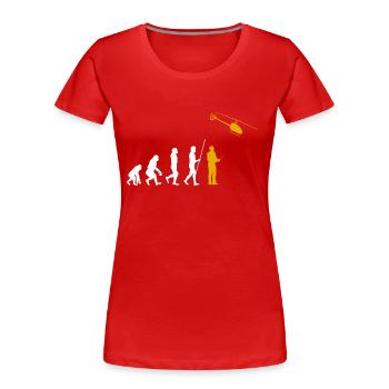 Evolution RC Hubschrauber Ferngesteuert Modellbau - Frauen Premium Bio T-Shirt - Navy - Vorne - Mia (176cm)
