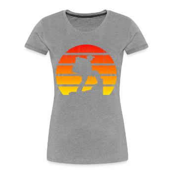 Hiking Hiking Mountains Mountaineering Mountains Mountain - Women's Premium Organic T-Shirt -  - Front - Mia (176cm)