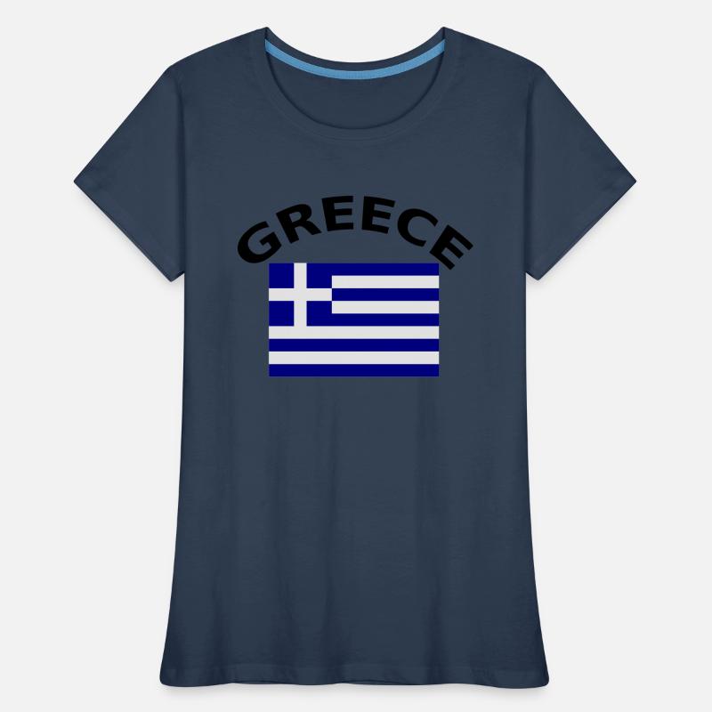 Grèce, Grèce, drapeau, drapeau T-shirt bio Premium Femme