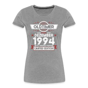 29. Geburtstag Oldtimer Dezember Jahrgang 1994 - Frauen Premium Bio T-Shirt - Navy - Vorne - Mia (176cm)