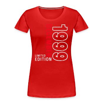 24th Birthday Original December Vintage 1999 - Women's Premium Organic T-Shirt -  - Front - Mia (176cm)
