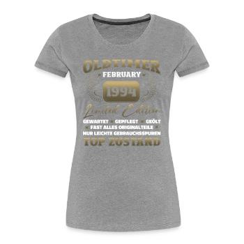 30th Birthday Classic Car February Vintage 1994 - Women's Premium Organic T-Shirt -  - Front - Mia (176cm)