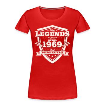55. Geburtstag Mann Original April Jahrgang 1969 - Frauen Premium Bio T-Shirt - Navy - Vorne - Mia (176cm)