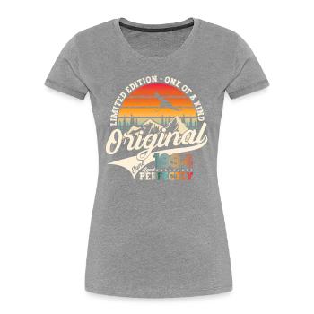 Original juin 1994 Né en 1994 30e anniversaire 94 - T-shirt bio Premium Femme - bleu marine - Devant - Mia (176cm)