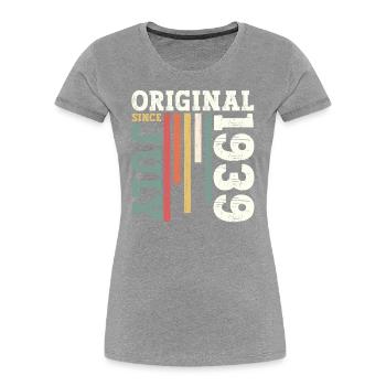 85th Birthday Original July 1939 Born 1939 - Women's Premium Organic T-Shirt - navy - Front - Mia (176cm)
