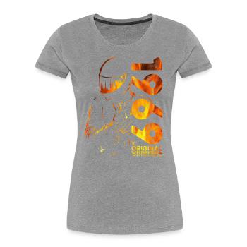 55ème Anniversaire Vintage 1969 Motard Motard - T-shirt bio Premium Femme - bleu marine - Devant - Mia (176cm)